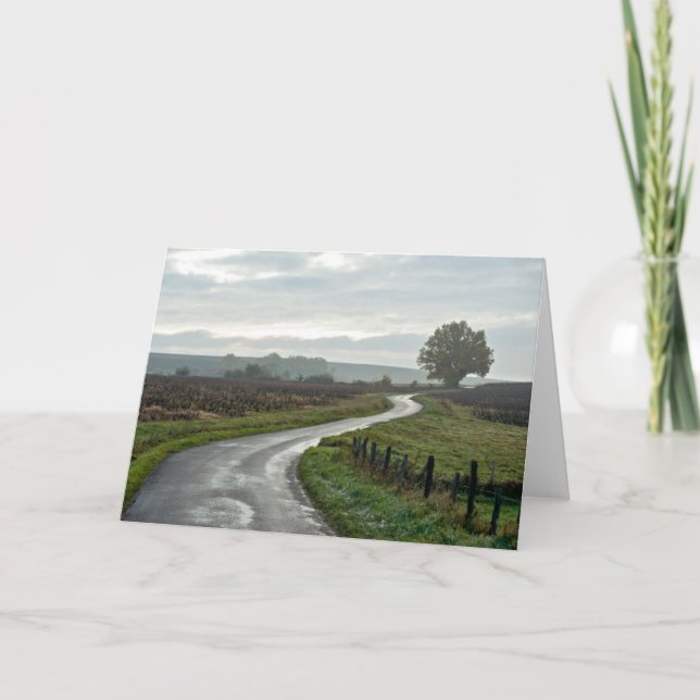 Vingård på Lantignié av den Rhône avdelningen Kort (Framsida)