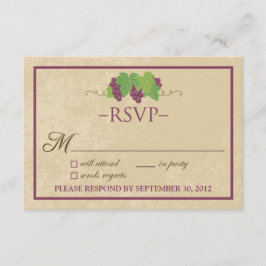 Vingård RSVP-kort (Pergamentdesign) OSA Kort