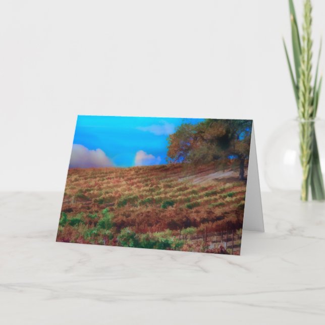 Vingård-/vintackkort Tack Kort (Framsida)