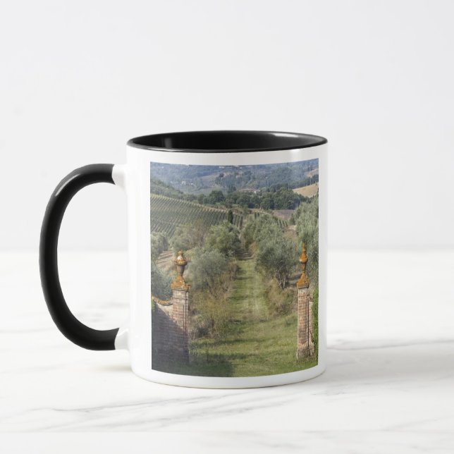 Vingårdar, Toscana, Italien Mugg (Vänster)