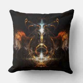 Vingarna av Fire Fractal Art av Xzendor 7 Kudde