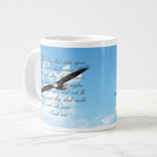 Vinge as Eagles, Isaiah 40:31 Christian Bible Jumbo Mugg