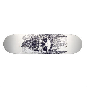 Vinge av dödsskateboard-tatuering skateboard bräda 20,5 cm