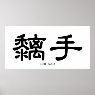 Vinge Chun Chi Sau kinesiska calligrafi Poster