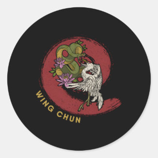 Vinge Chun Chinese Mial Mial Karate Runt Klistermärke