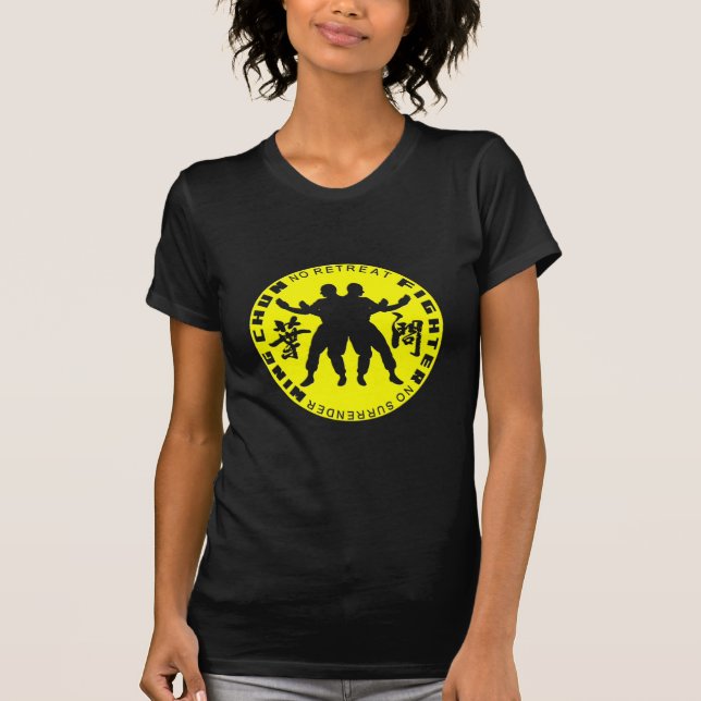 Vinge Chun Fighter Emblem (Ip Man Linage) Tee (Framsida)