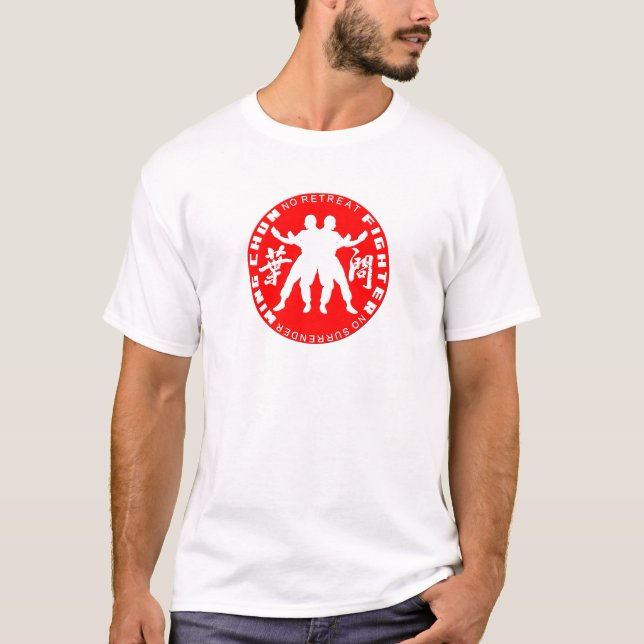 Vinge Chun Fighter "No Retreat No Surrender" Tee (Framsida)