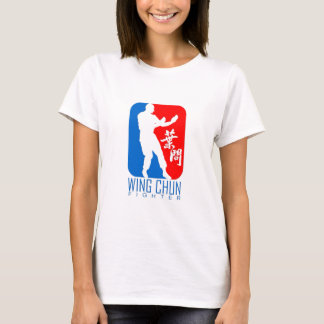 Vinge Chun Fighter (rödblå) Ip Man Linage T-shirt