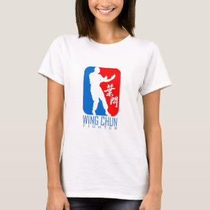 Vinge Chun Fighter (rödblå) Ip Man Linage Tee
