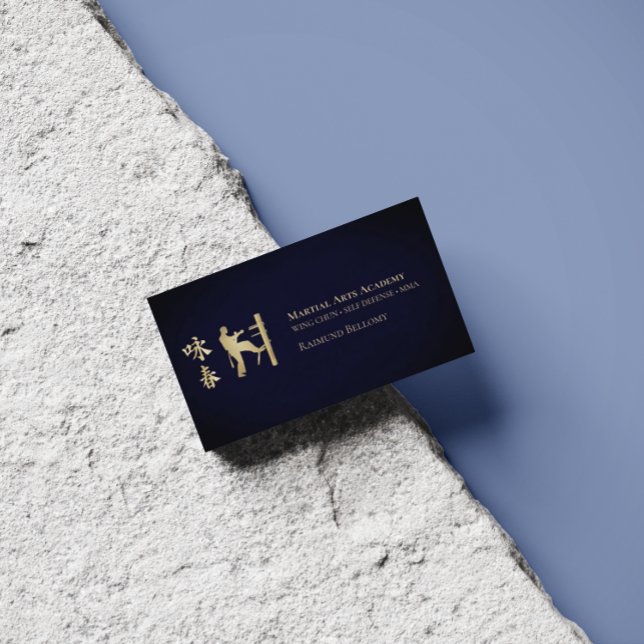 Vinge Chun Kung fu Affärskort Visitkort (Wing Chun Business Card)