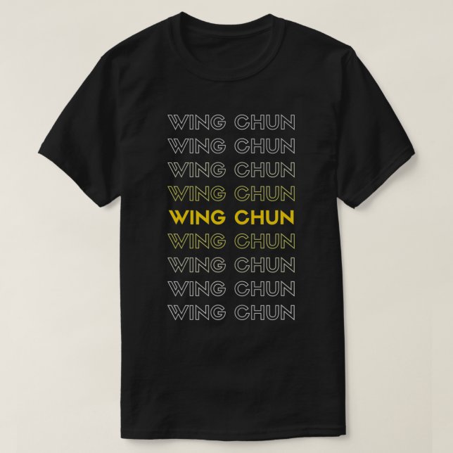 Vinge Chun Kung fu Apparel Fading Vinge Chun Desig T Shirt (Design framsida)
