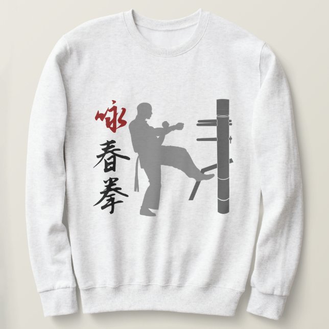 Vinge Chun Kung fu Lång Ärmad Tröja (Design framsida)