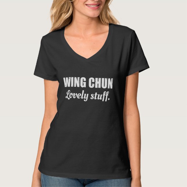 Vinge Chun Loely Saker Kung fu som säger citattfra T Shirt (Framsida)