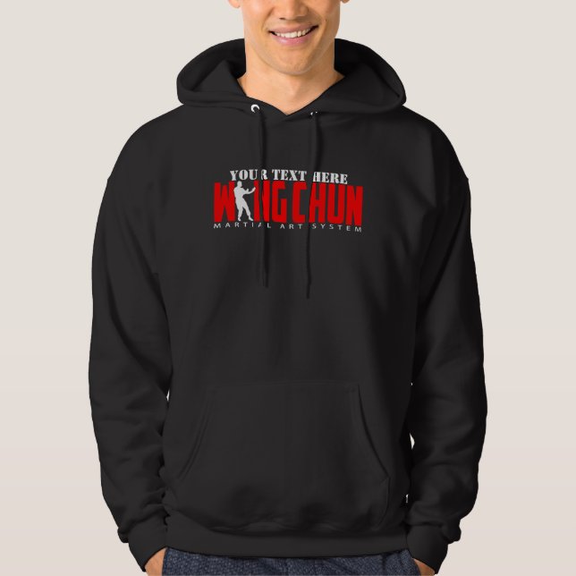 Vinge Chun Martial Art System - Anpassade Text Hoodie (Framsida)
