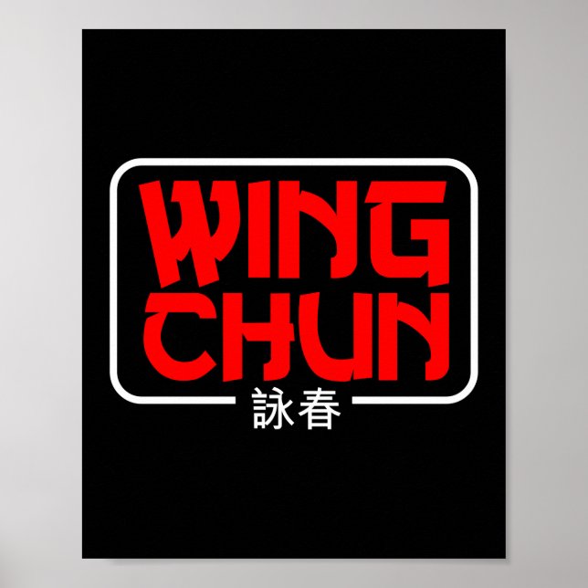 Vinge Chun Martial Arts Kung fu Poster (Framsidan)