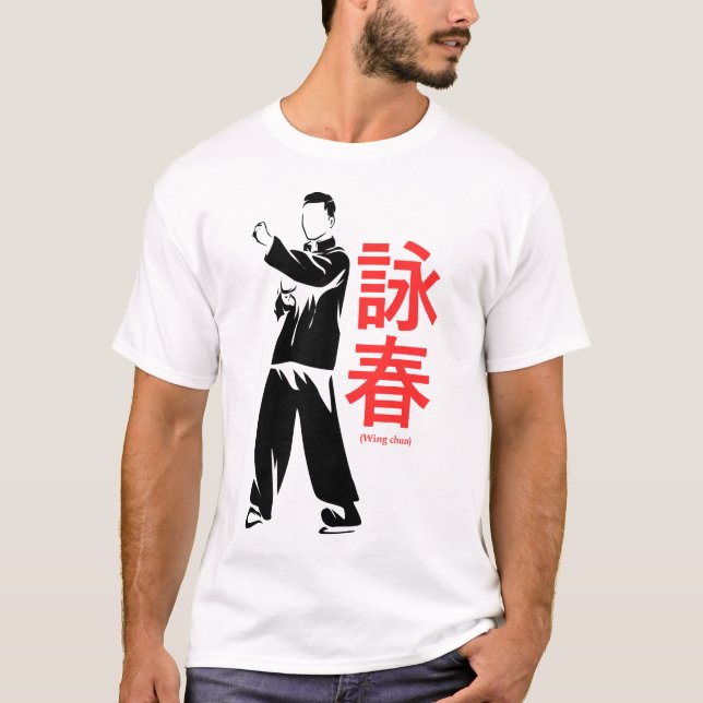Vinge Chun Martial Arts Kung fu T Shirt (Framsida)
