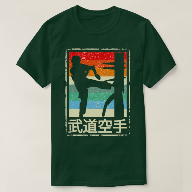 Vinge Chun Retro Martial Arts Kung fu Utbildning T Shirt (Design framsida)