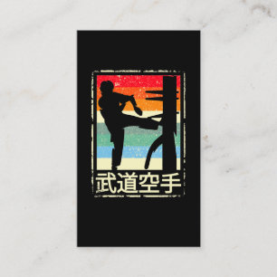 Vinge Chun Retro Martial Arts Kung fu Utbildning Visitkort