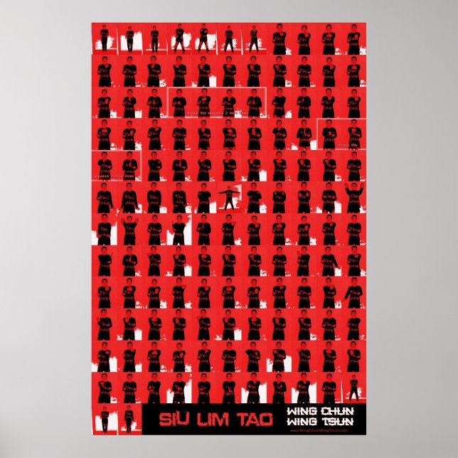 Vinge Chun Siu Lim Tao Red Poster (Framsidan)