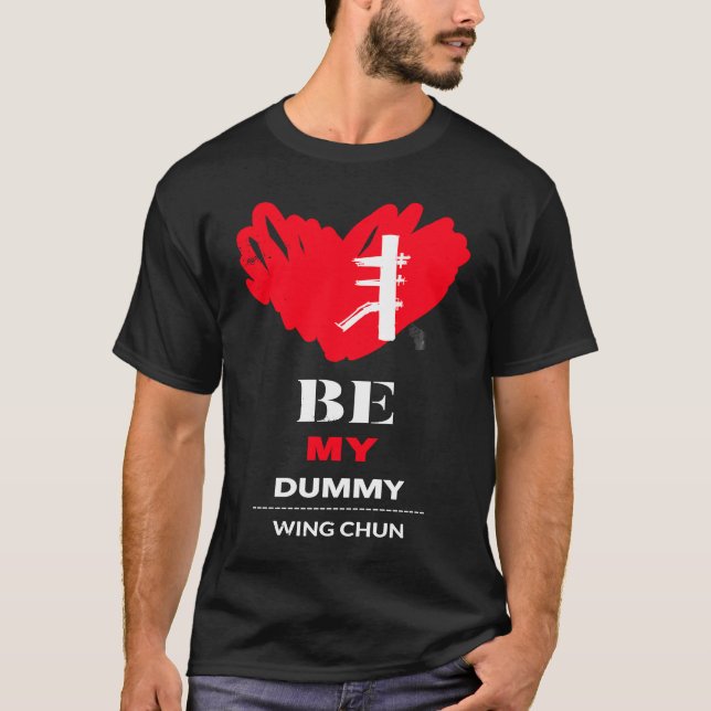 Vinge Chun-trädocka Alla hjärtans nödlidande grafi T Shirt (Framsida)