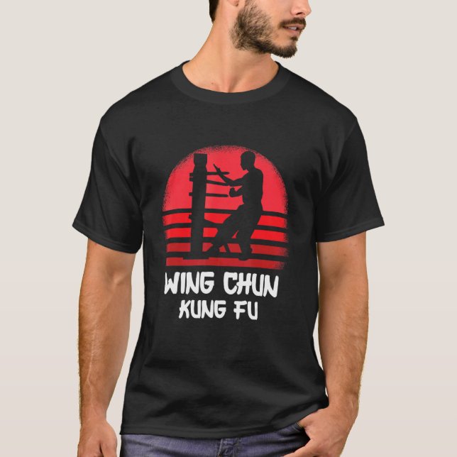Vinge Chun Vinge Tsun Kung fu Martial Arts Combat  T Shirt (Framsida)