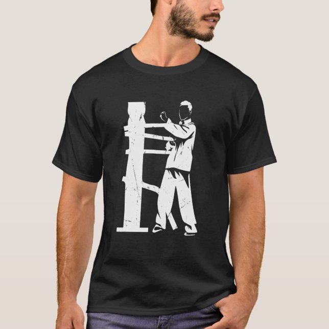 Vinge Chun Vinge Tsun Kung fu Martial Arts Combat  T Shirt (Framsida)
