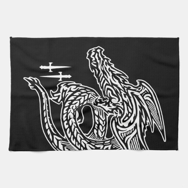 Vinge Dragon Kitchen Towels Kökshandduk (Horisontell)
