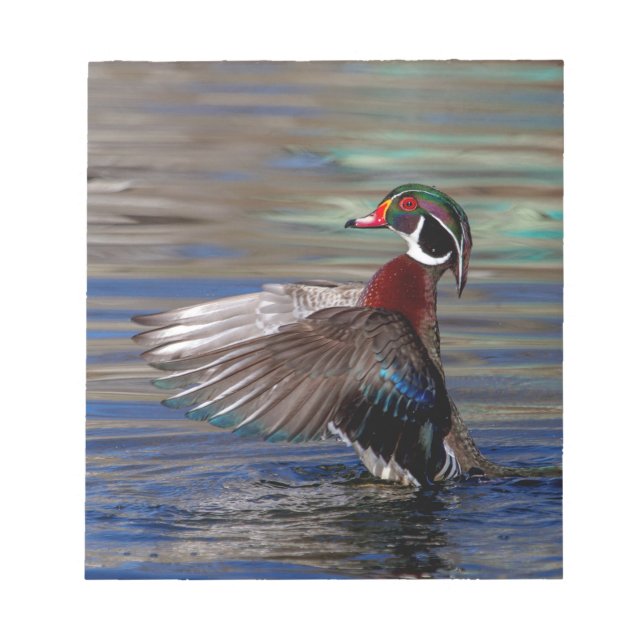 Vinge Flapping Wood Anka Anteckningsblock (Framsida)