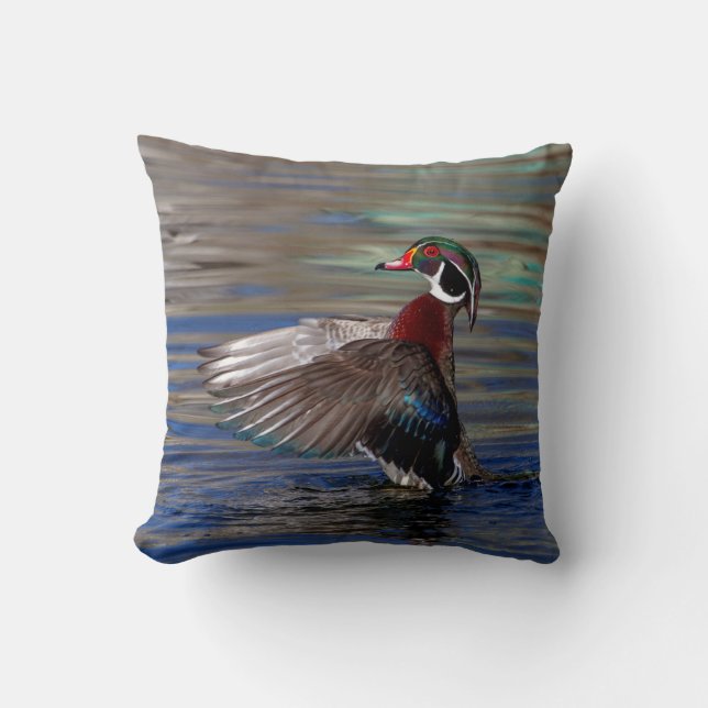 Vinge Flapping Wood Anka Kudde (Framsida)