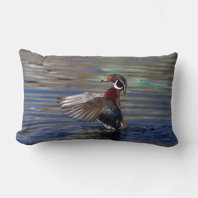 Vinge Flapping Wood Anka Lumbarkudde (Framsida)