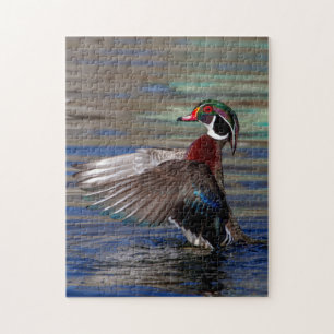 Vinge Flapping Wood Anka Pussel