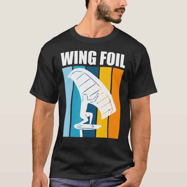 Vinge Foil Retro Vinge Surfer Vinge Foil T Shirt (Framsida)