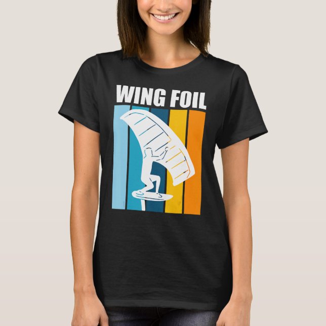 Vinge Foil Retro Vinge Surfer Vinge Foil T Shirt (Framsida)