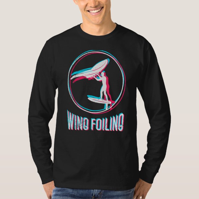 Vinge Foiler för Vinge Surfa Vinge T Shirt (Framsida)