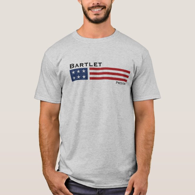 Vinge för väster för presidentBartlet Tshirt Tee (Framsida)