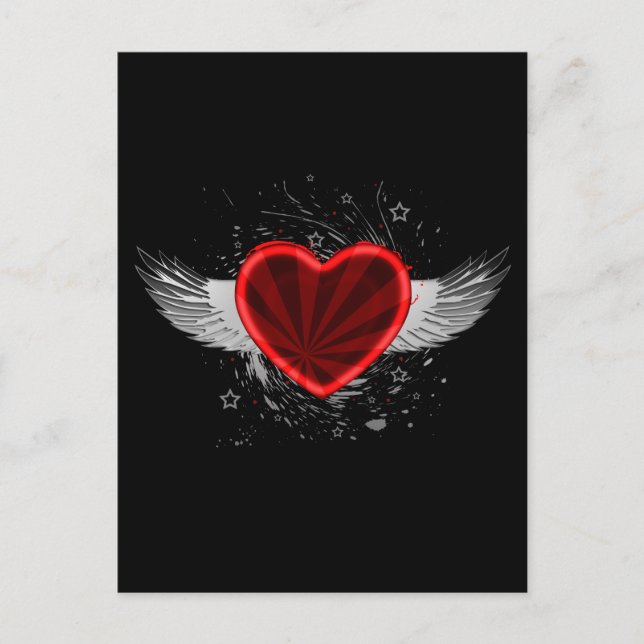 Vinge Heart Vykort (Framsida)