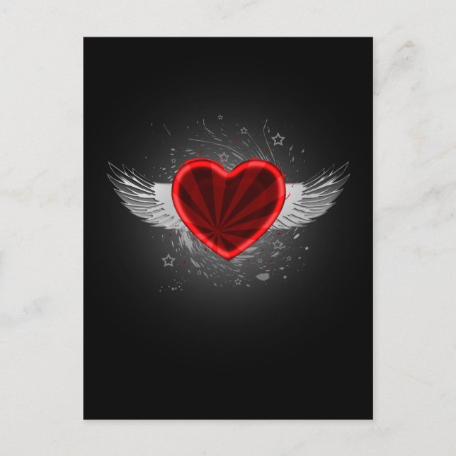 Vinge Heart Vykort (Framsida)