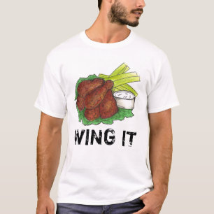 VINGE IT BBQ Buffalo Barbecue Chicken Vingar Foodi T Shirt