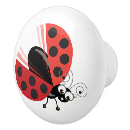 Vinge-Nutz™_Ladybug (Dotty)_Söt & roligt decor Knopp