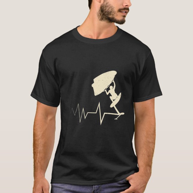 Vinge Surfa Heartslag Vinge Foiler, Heart Vinge Fo T Shirt (Framsida)