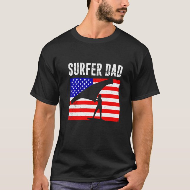 Vinge Surfa Pappa Usa Vinge Foiler T Shirt (Framsida)