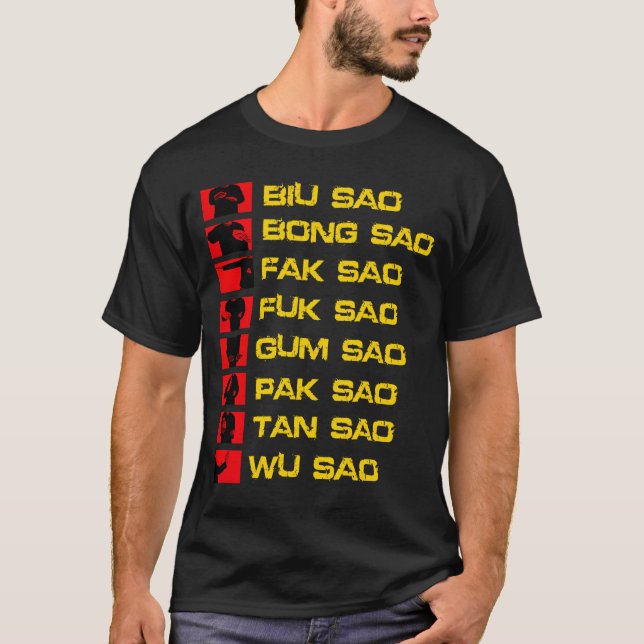 VingeChun strejkor och kvarterskjorta T Shirt (Framsida)