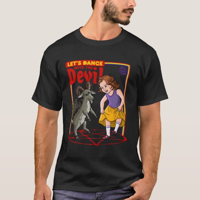 Vingerfartyg Låt oss dans med Djävulen Satanic Bap T Shirt (Framsida)
