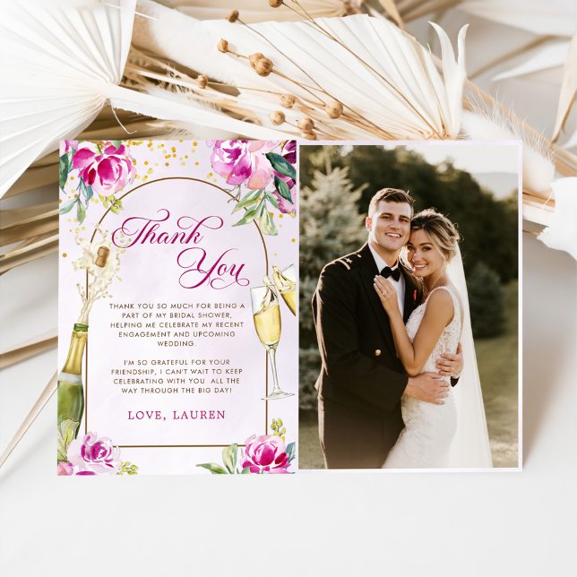 Vinglas Bröllopsfest Foto Tack Kort (Skapare uppladdad)