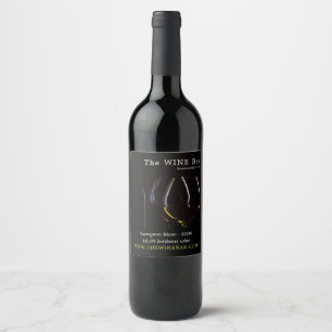 Vinglas, Vinbar/Vinodling Vinflaska Etikett