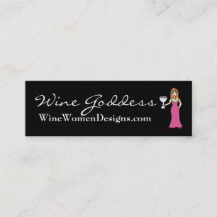 Vingudinnan, WineWomenDesigns.com profilerar Mini Visitkort