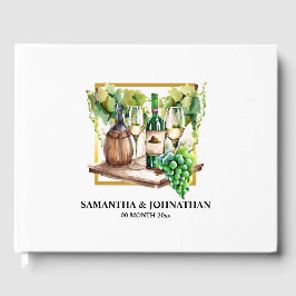 Vingvinodlingen vin flaskor grönt guld gästböcker