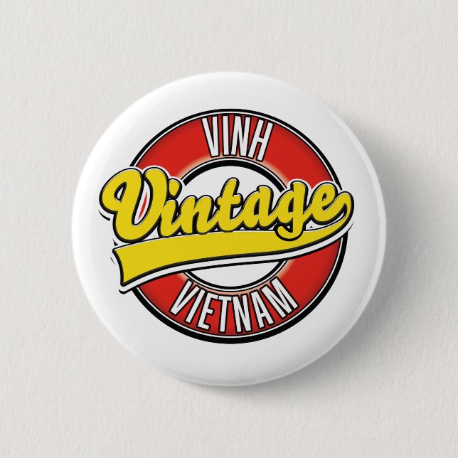 Vinh vietnam retro-logotyp knapp (Framsida)