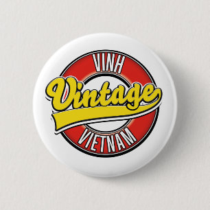 Vinh vietnam retro-logotyp knapp