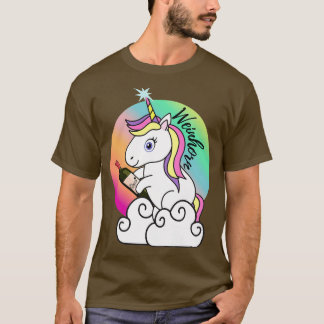 Vinhorn enhörning JGA festmotiv för drottningar av T Shirt